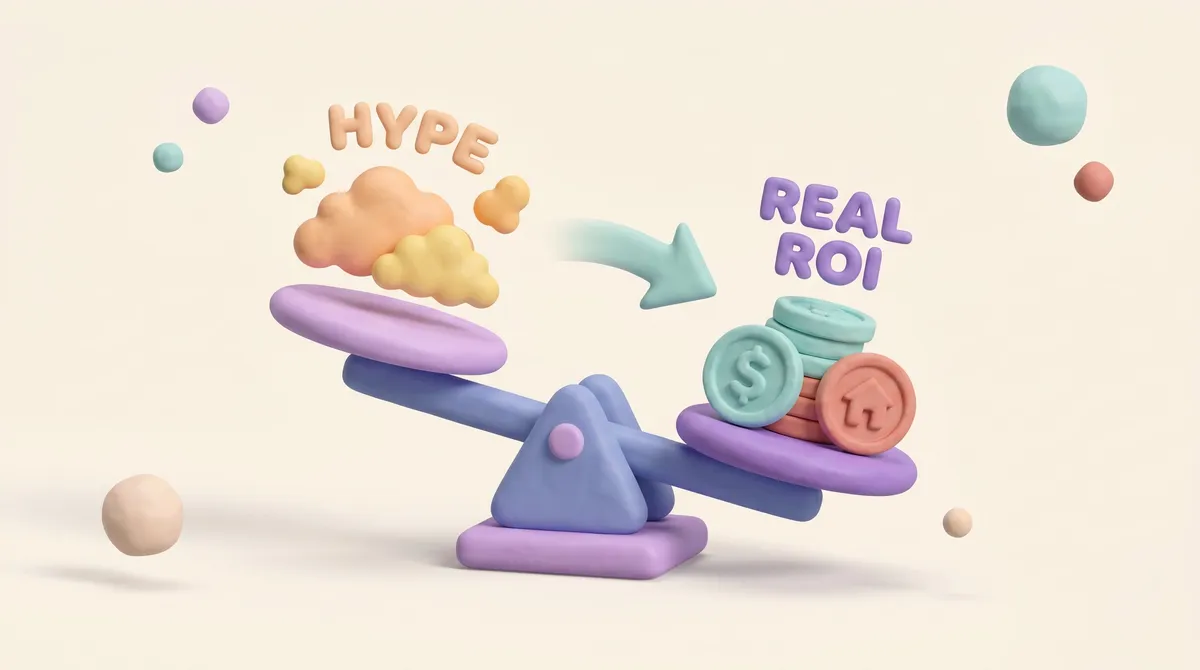 Além do Hype da IA: Qual Tecnologia de Gestão de Propriedades Realmente Entrega ROI