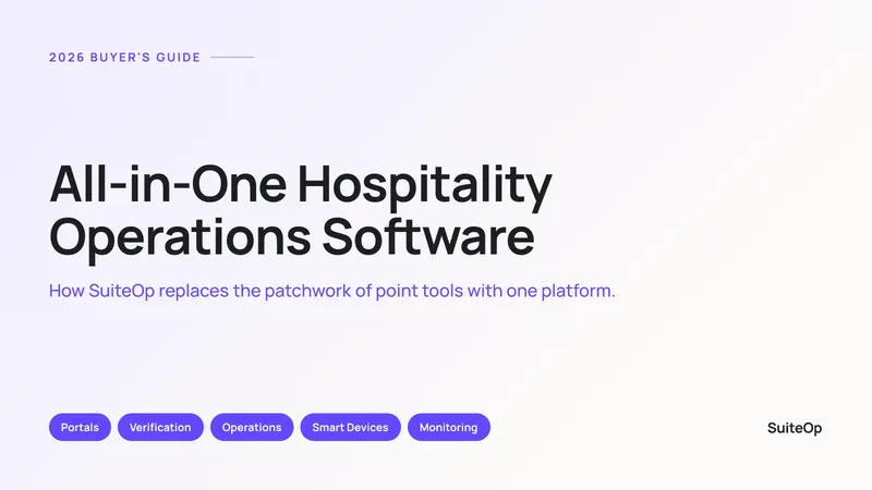 Plataforma e Software de Operações de Hotelaria Tudo em Um (2026)