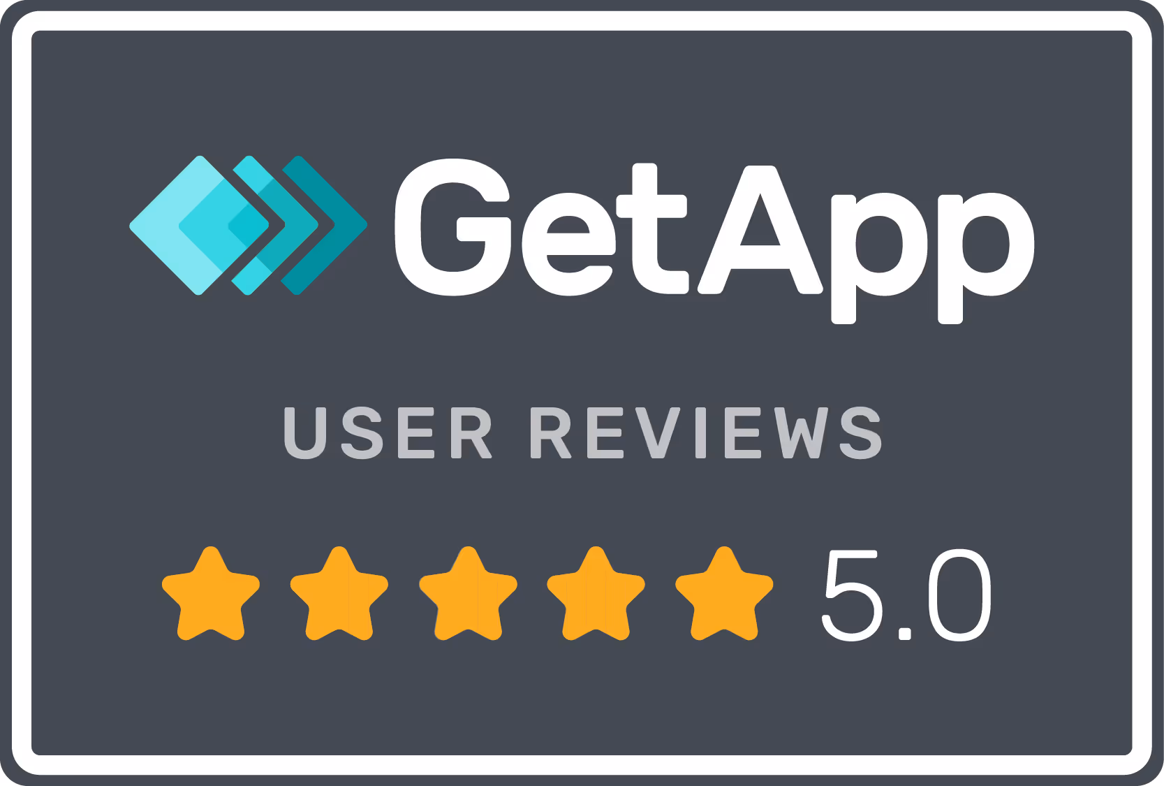 User review rating from GetApp
